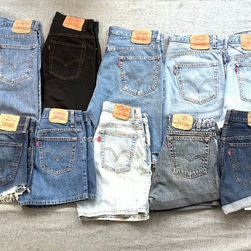 LOT of Vintage Denim Levi's H.W. Short